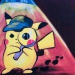 MC-14 Pikachu Detective from uptown paint and sip painting classes in Jupiter FL