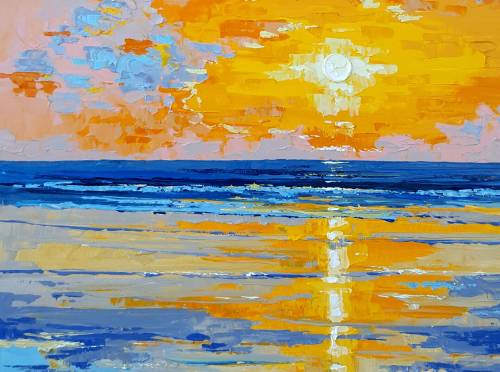 Sunrise Beauty from uptown paint and sip painting classes in Jupiter FL