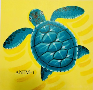 Baby SeaTurtle from uptown paint and sip painting classes in Jupiter FL