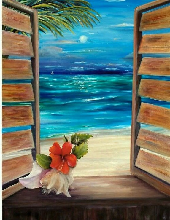 Room with a View from uptown paint and sip painting classes in Jupiter FL