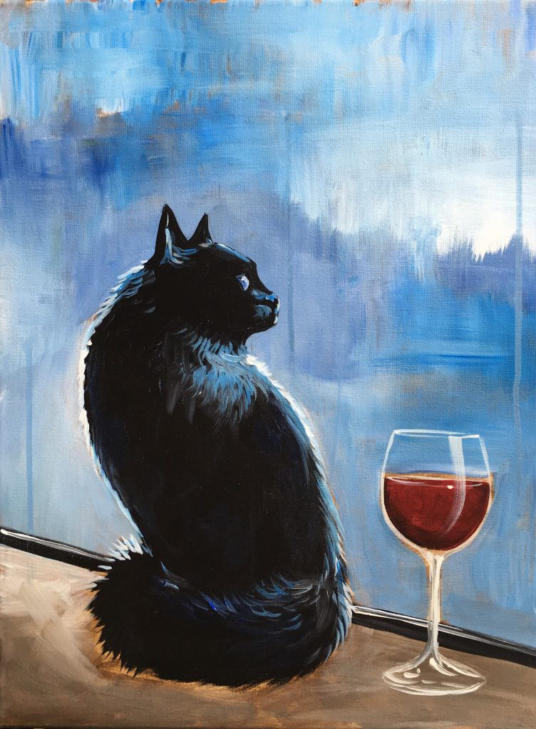Kitty Cocktail - Paint and Sip classes in Jupiter, FL for Team Building events and Date Nights near West Palm Beach
