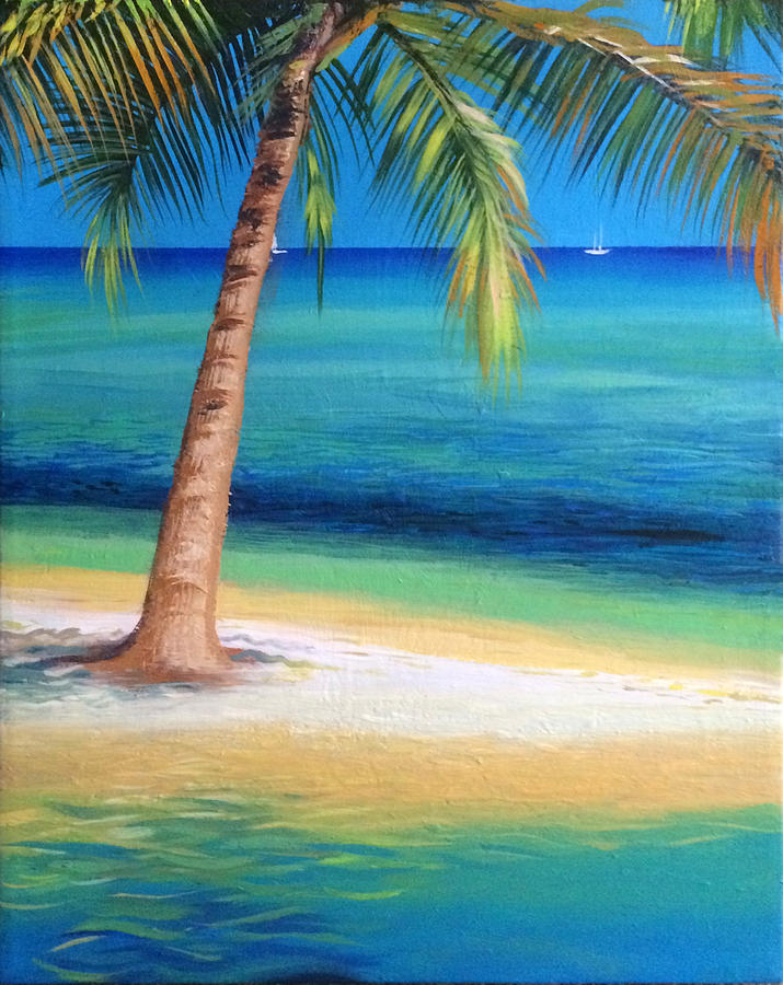 Island for 2 - Paint and Sip classes in Jupiter, FL for Team Building events and Date Nights near West Palm Beach