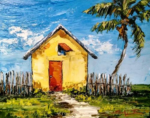 Little Yellow Beach House - Paint and Sip classes in Jupiter, FL for Team Building events and Date Nights near West Palm Beach